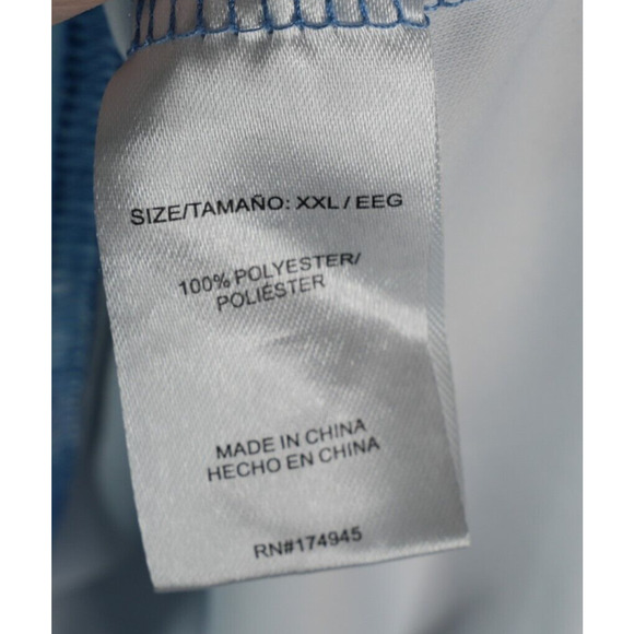 Reel Life Sun Ray Defender UPF 50+ Lightweight Fishing Shirt Blue Waves Mens XXL - Picture 7 of 8